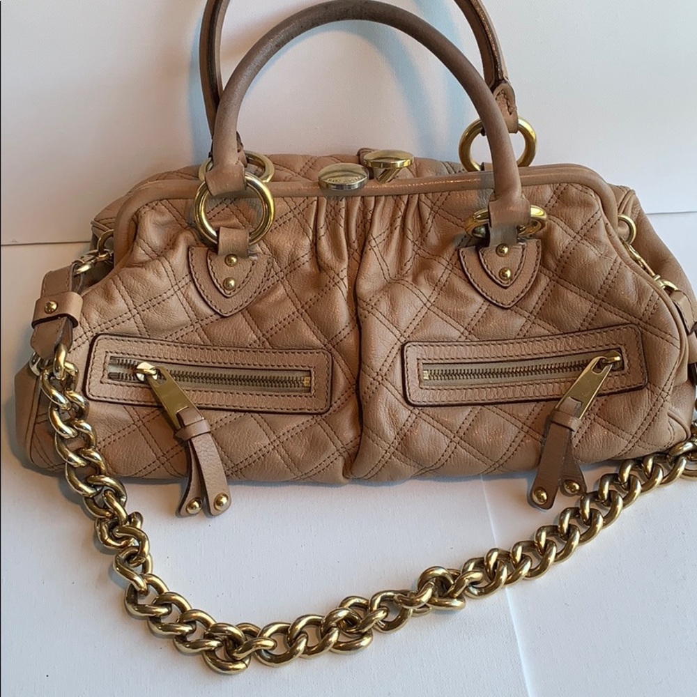 Marc Jacobs Camel Quilted Leather Purse
